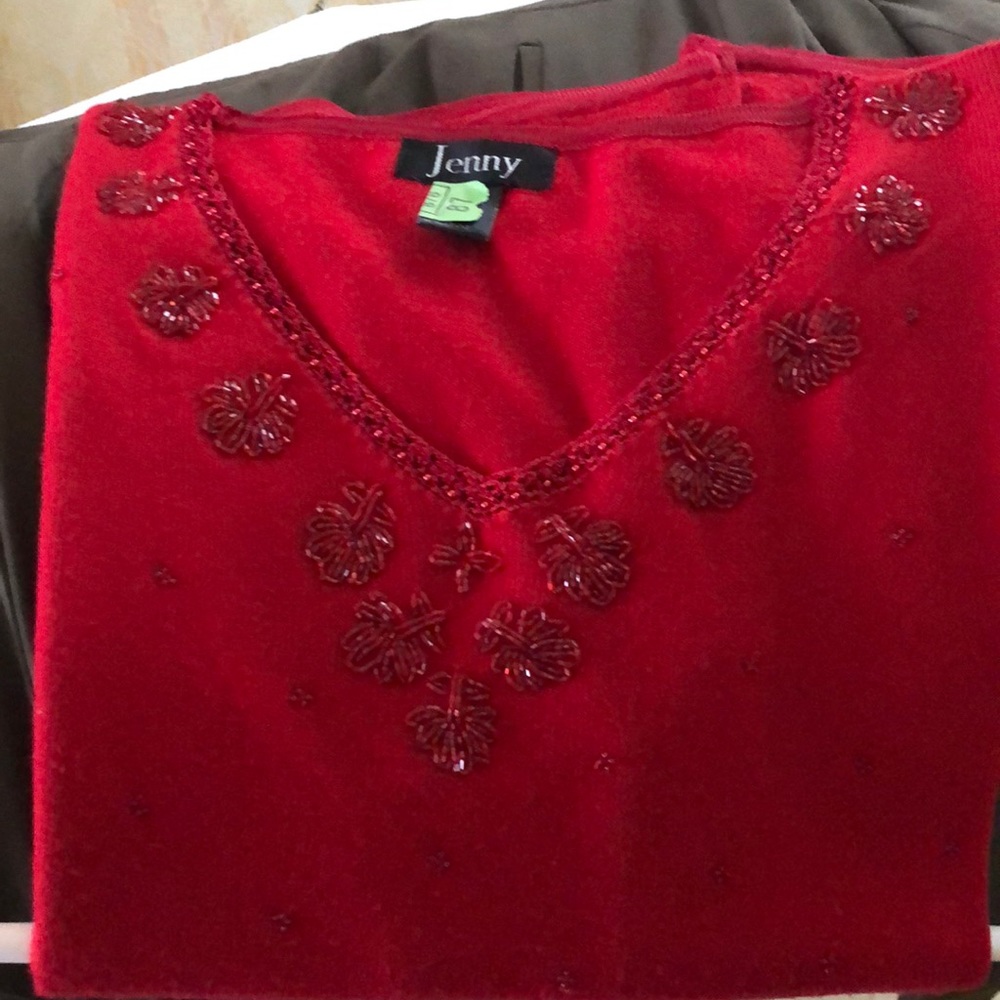 Red sweater